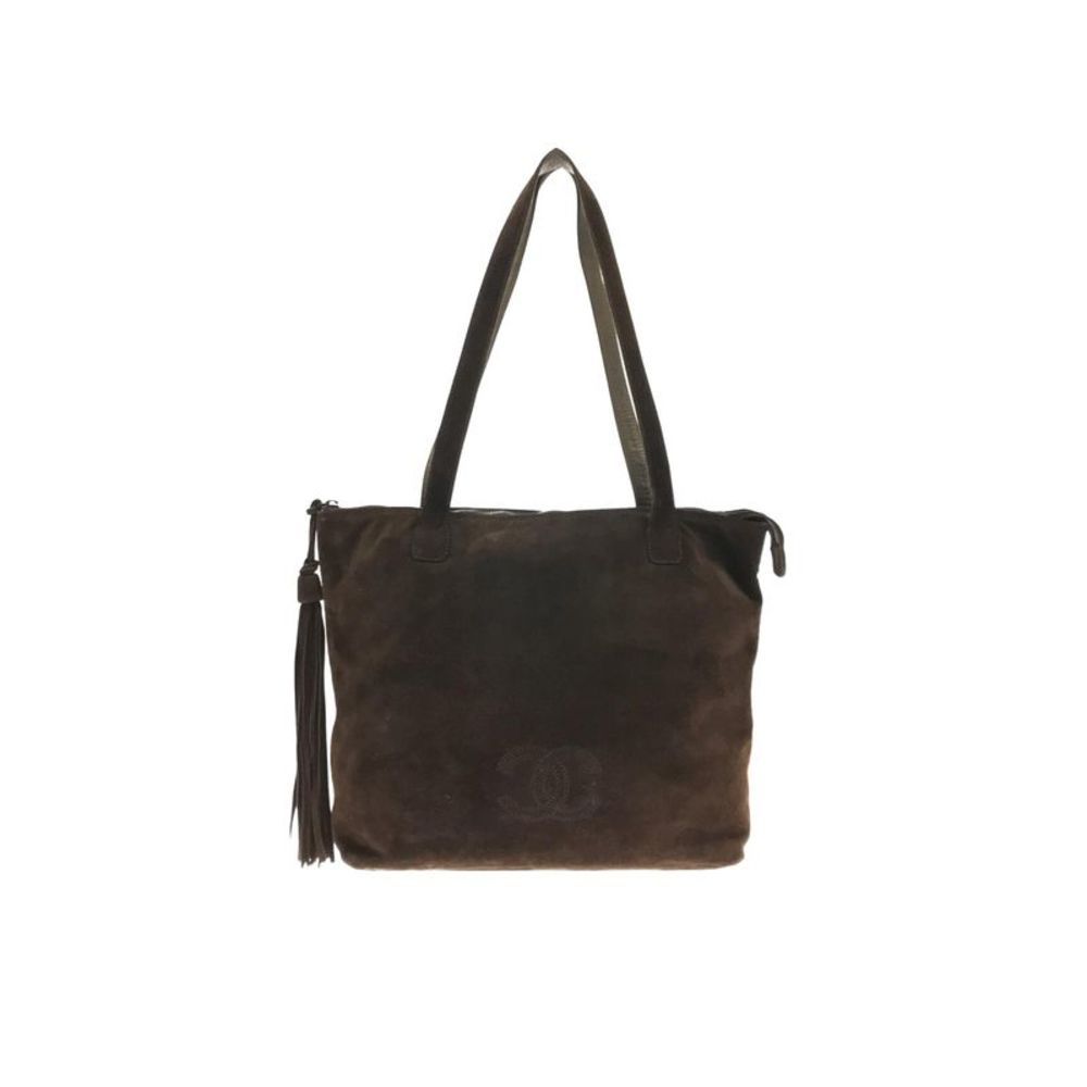 Pre Loved Chanel CC Suede Tote Bag - Picture 1 of 8